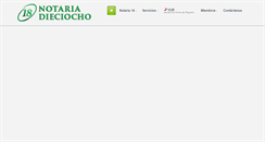 Desktop Screenshot of notaria18cali.com